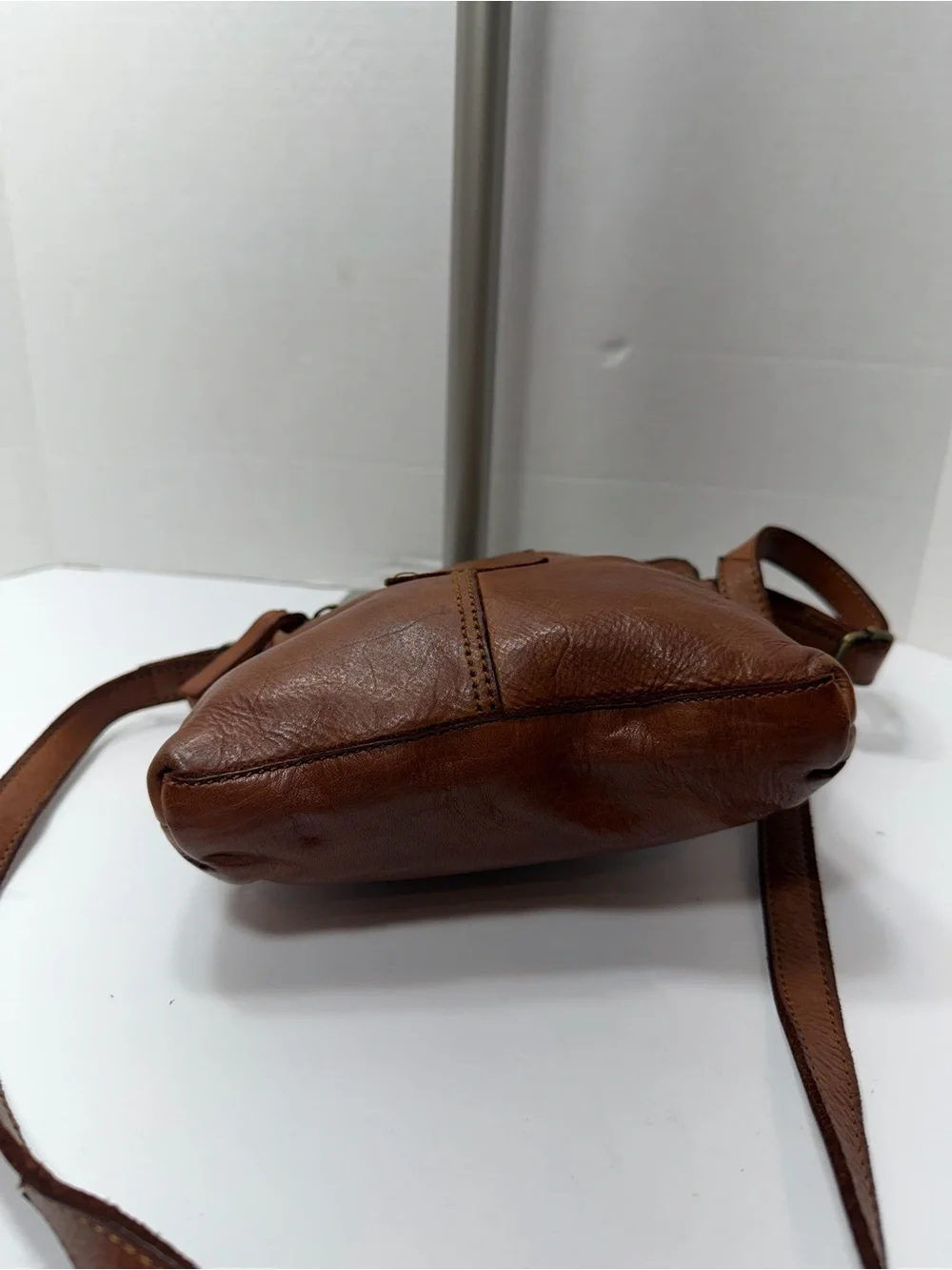 Harbour 2nd Leather Crossbody Shoulder Bag Purse  Leather COGNAC BROWN